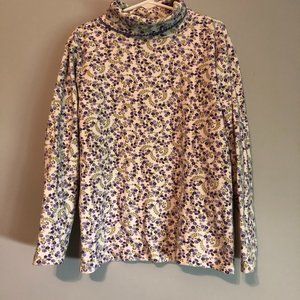 Gymboree Azalea XX-Large 7yrs floral Turtleneck